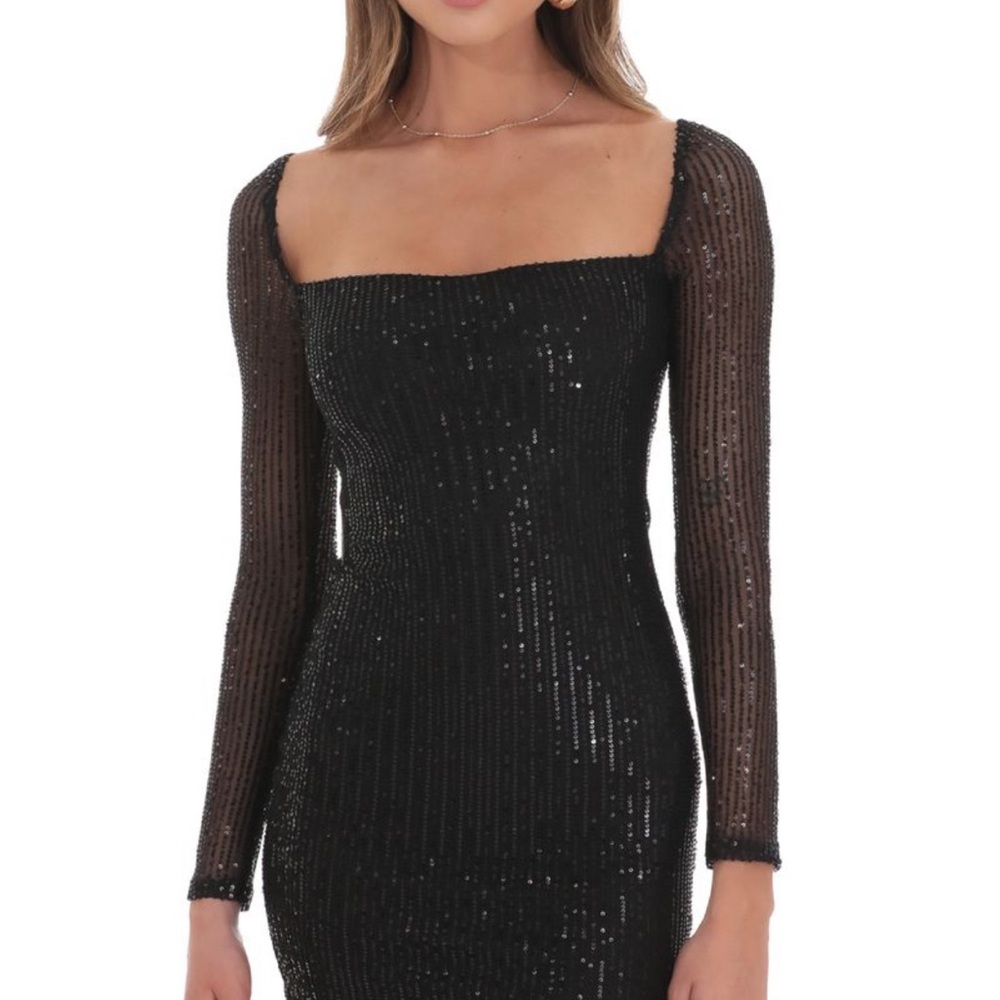 Lucy in the Sky Black Sequin Mini Dress